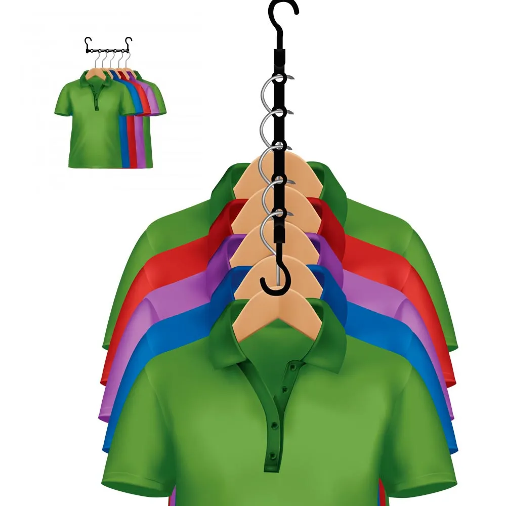 10 Pc Space Saver Hangers Closet Organizer Pants Rack Magic Hangers 5 In 1 New !