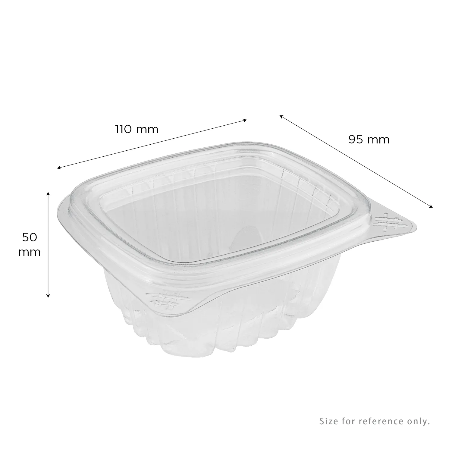 [400 ct] 6 oz Hinged Deli Container | PET