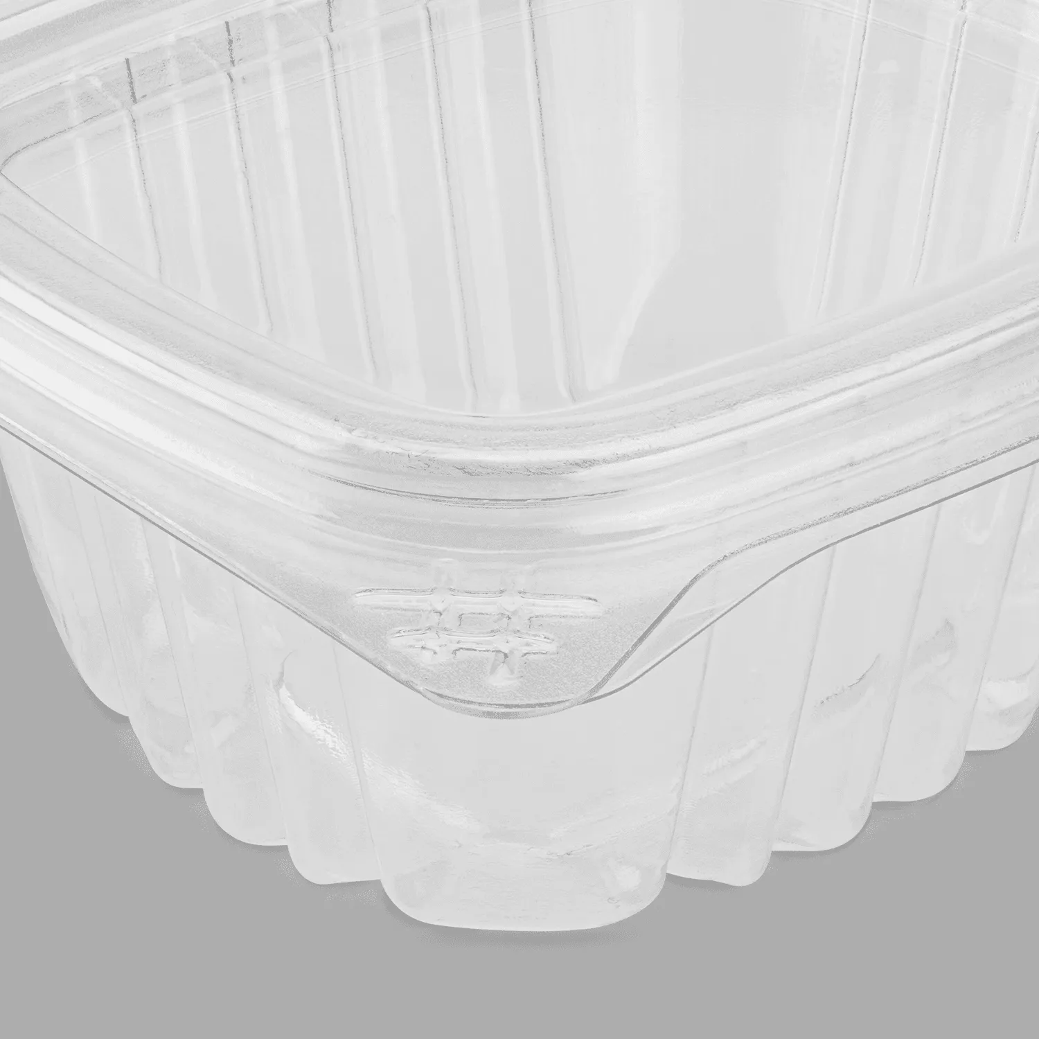 [400 ct] 6 oz Hinged Deli Container | PET