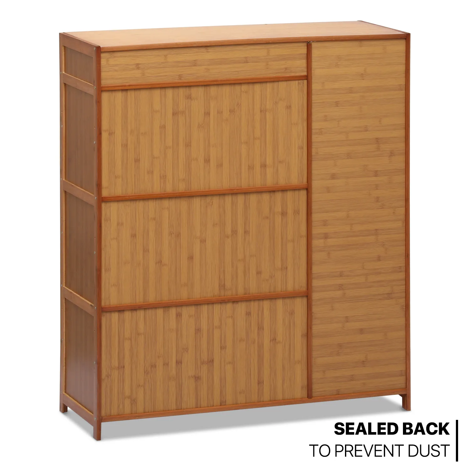 40" Shoe Storage - 8 Tiers 4 door - Brown