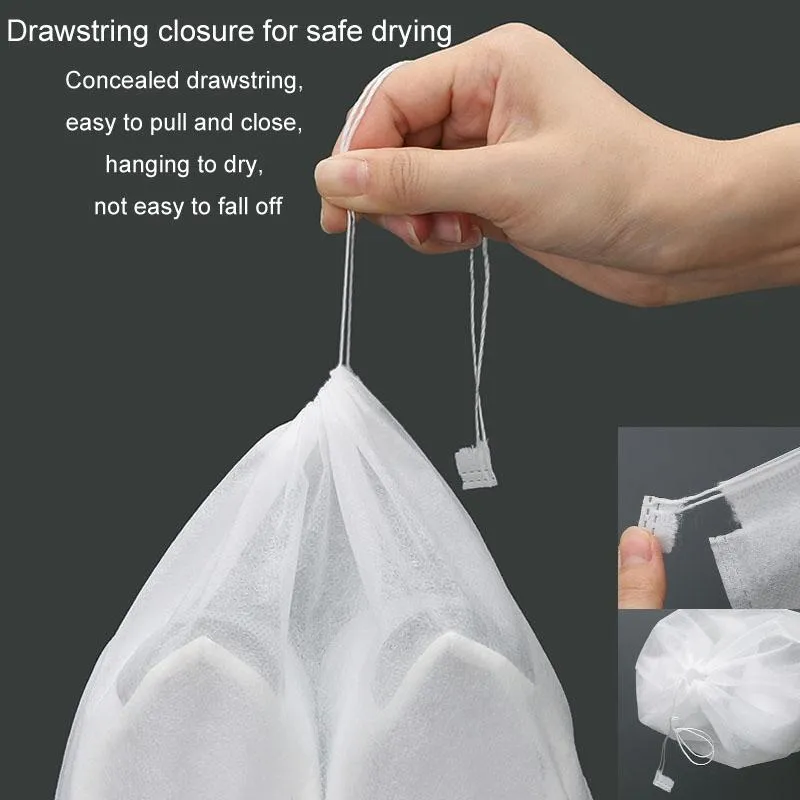 50 Pcs Thickened Non Woven Shoe Storage Bag Portable & Sunscreen