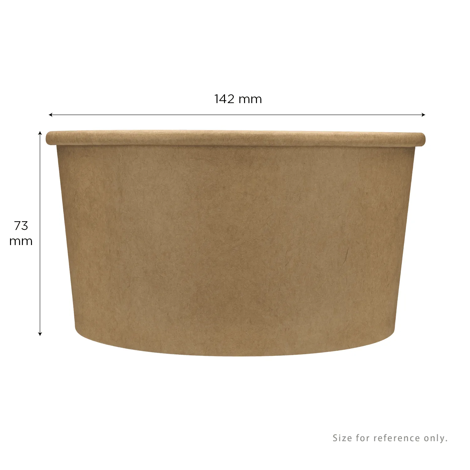 [600 ct] 24 oz Paper Food Containers | 142 mm | Kraft