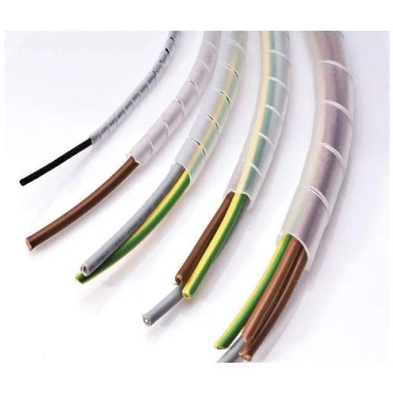 6Mm X 5M Transparent Spiral Cable Organizer Sd-30152