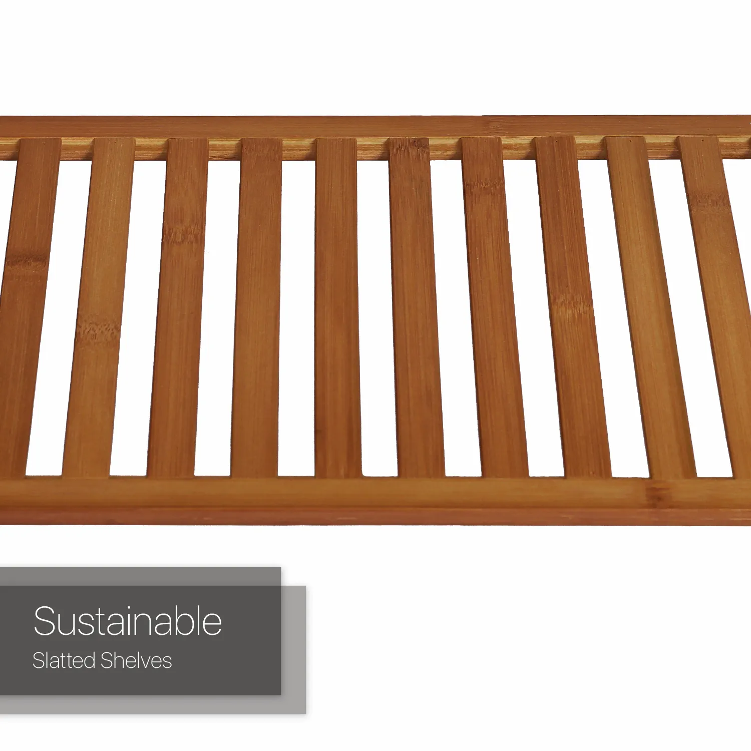 Adjustable Shoe Rack Entryway Shelf Organizer - 3 Tier - Brown