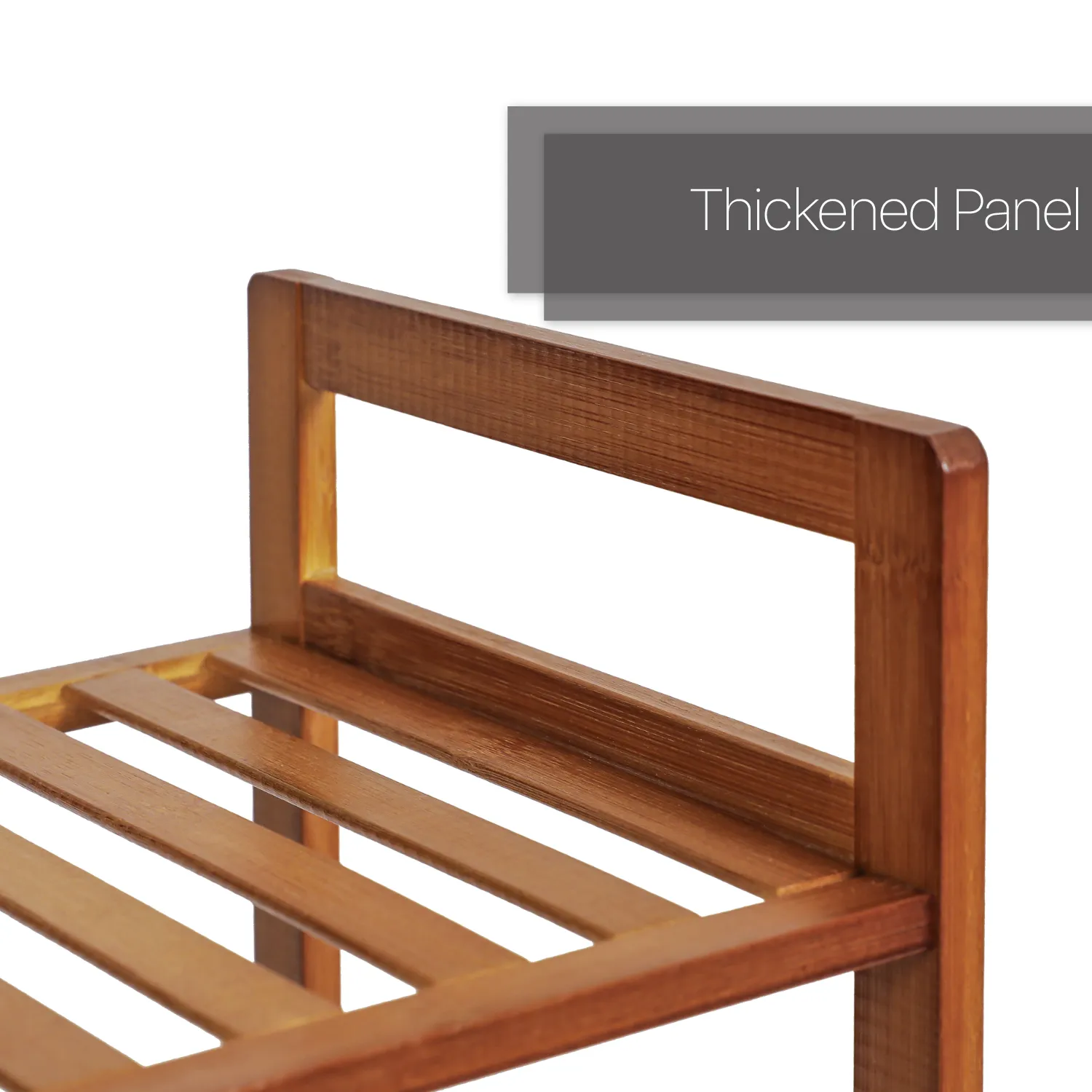 Adjustable Shoe Rack Entryway Shelf Organizer - 3 Tier - Brown