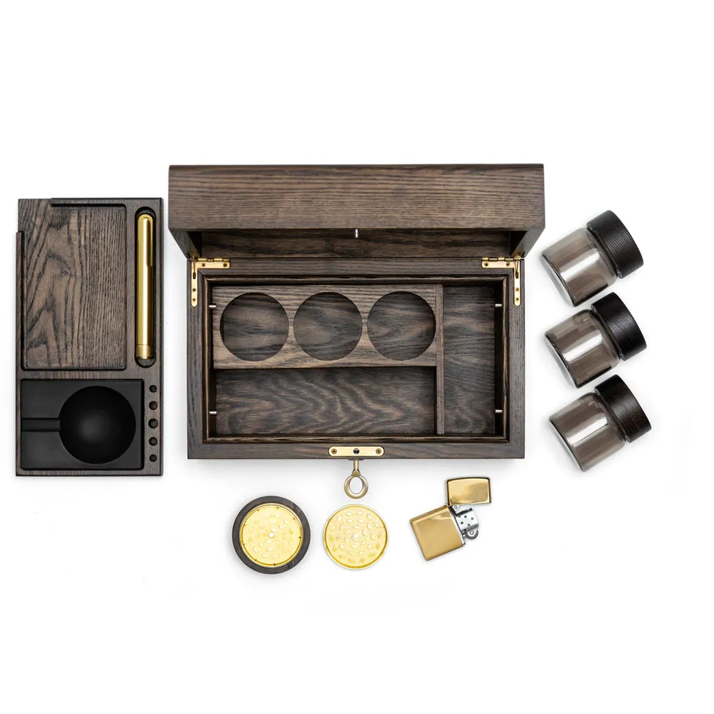 Ash Wood Brown Stash Box