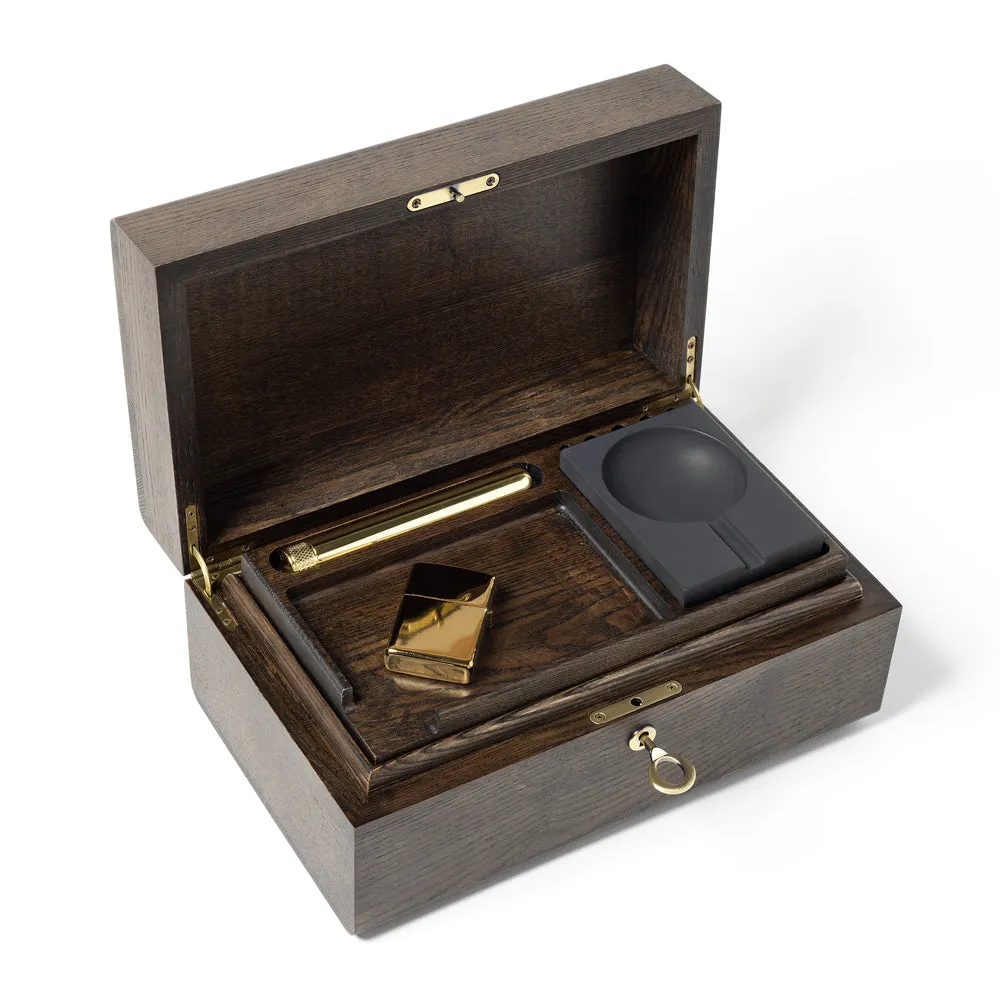 Ash Wood Brown Stash Box