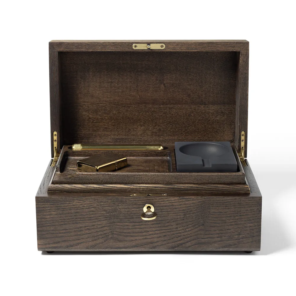 Ash Wood Brown Stash Box