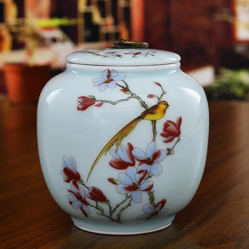 Asian Style Handmade Ceramic Tea Jars
