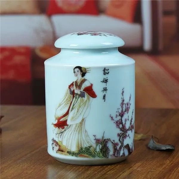Asian Style Handmade Ceramic Tea Jars