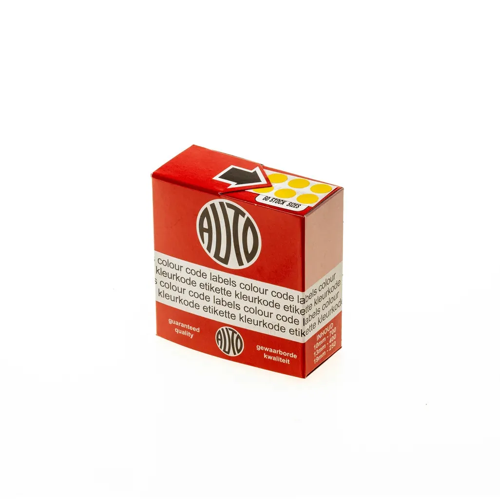 Auto Labels Stickers C16mm White Round 850Pcs