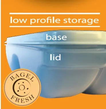 Bagel Fresh Container - Fresh Bagel Keeper & Airtight Storage