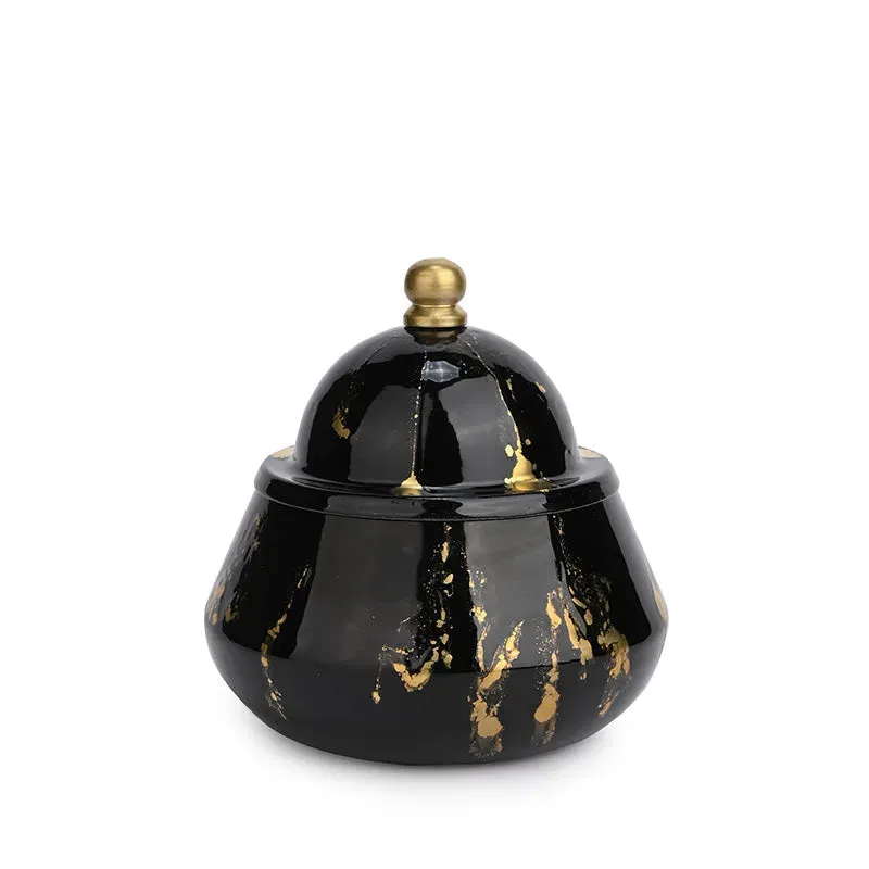 Classy Ebony Grace Storage Jar | 5 x5 inches