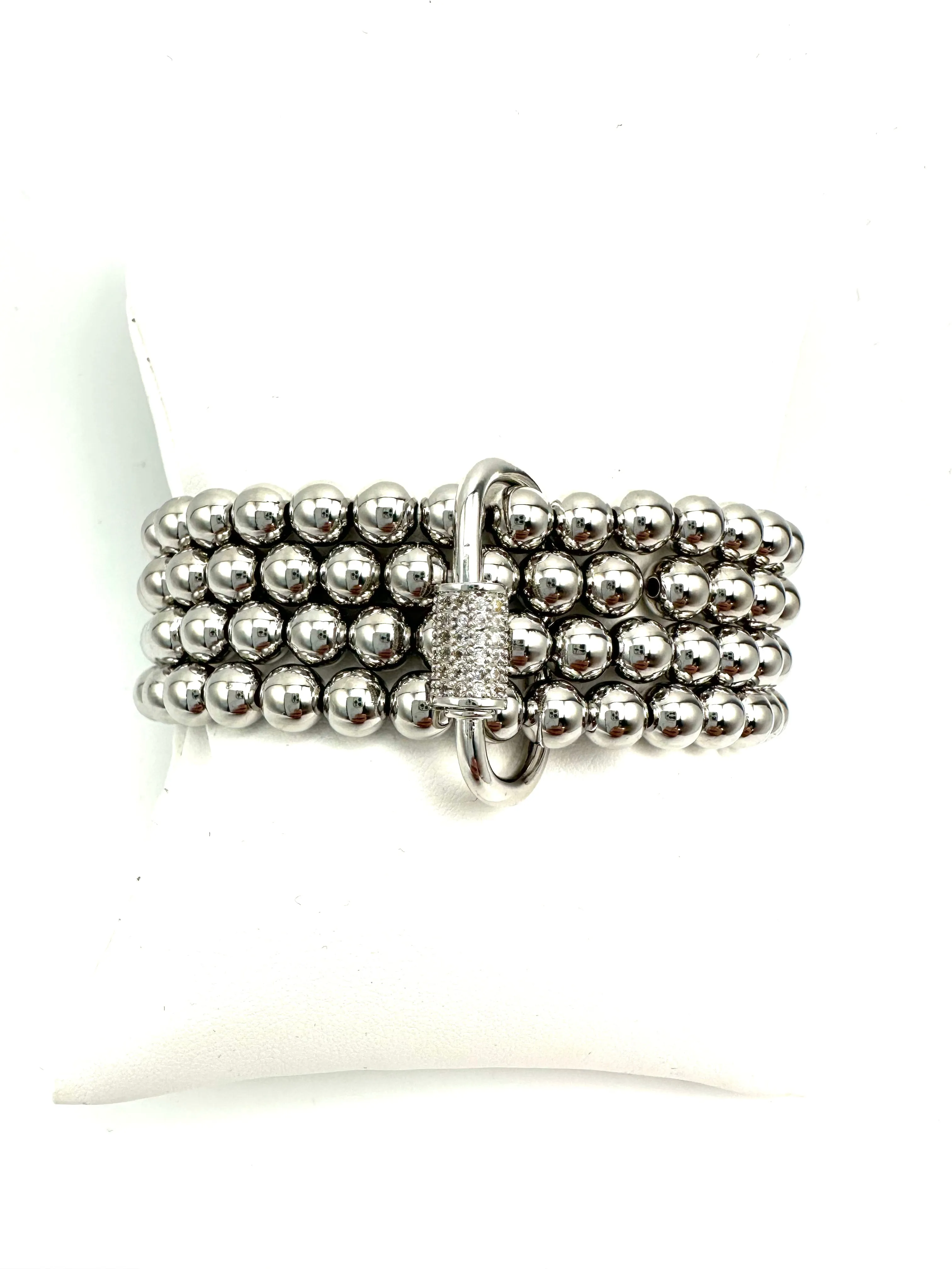 CZ Carabiner Stack Bracelets