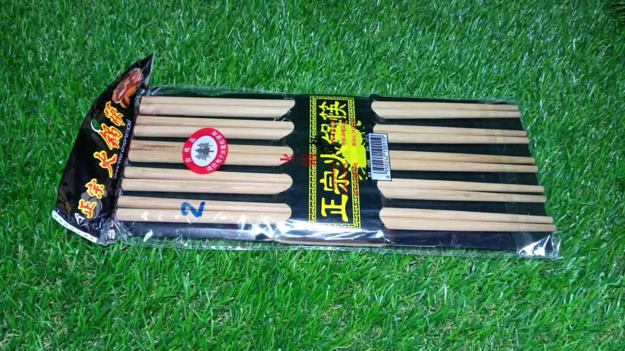 Designer Natural Round Bamboo Reusable Chopsticks