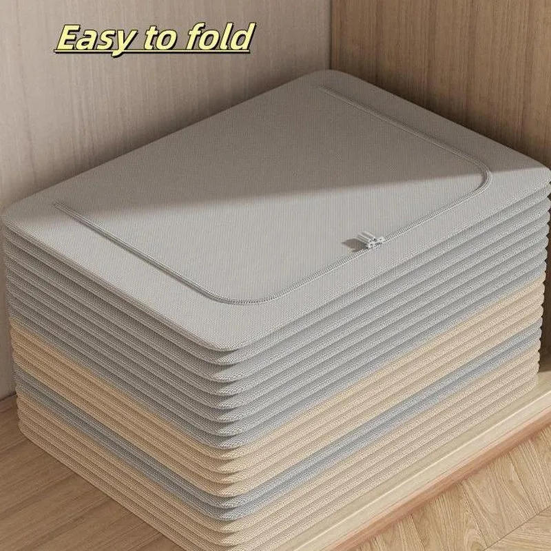 Fabric Storage Boxes,Storage Baskets for Shelves with Lids, Fabric Storage Bins with Handles, Decorative Linen Closet Organizers Boxes