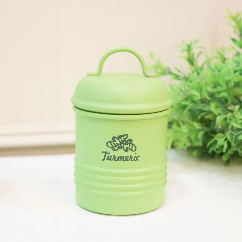 Ferrous Fun Turmeric Storage Container (1000 ML) - Green
