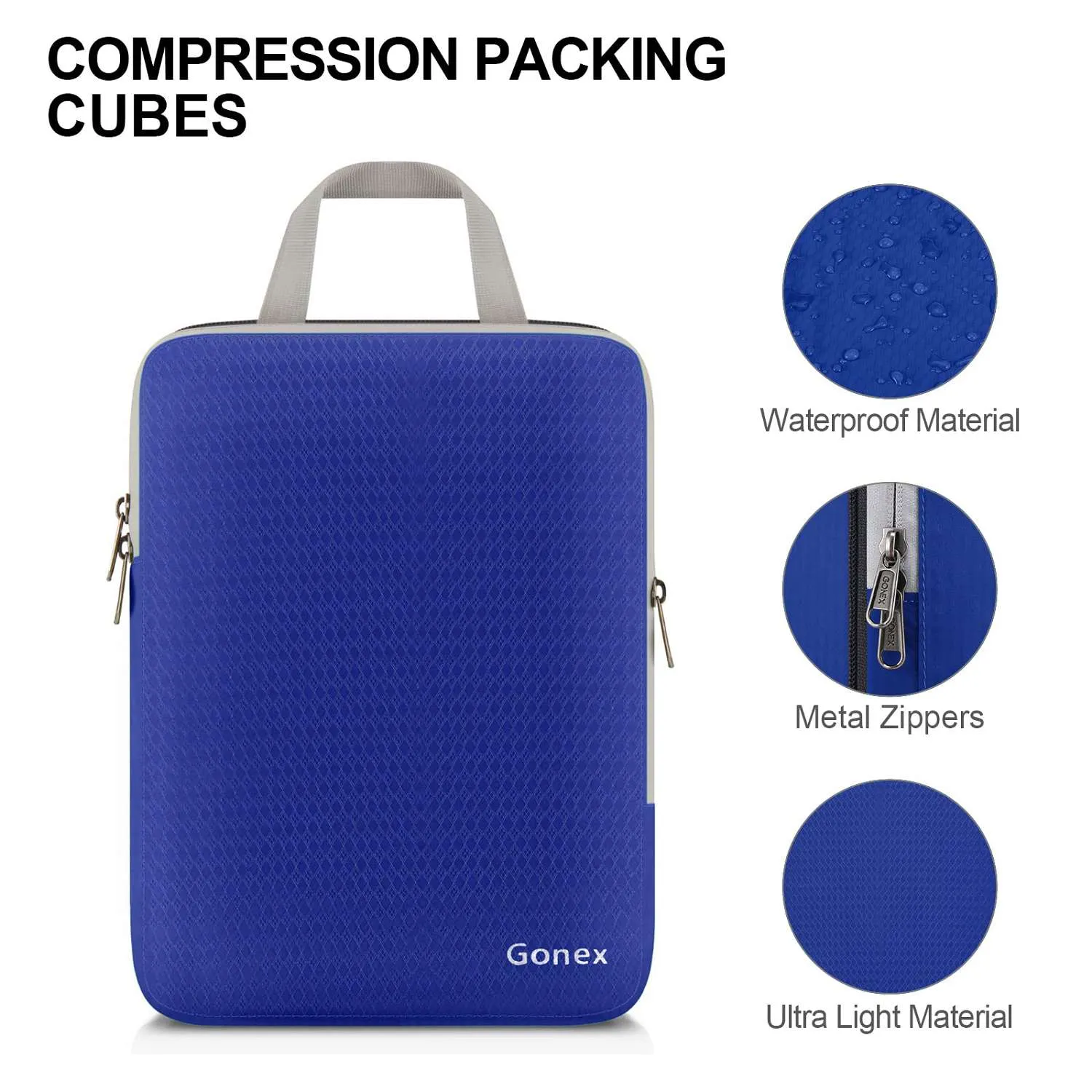 Gonex Extensible Packing Cubes 3Pcs Set