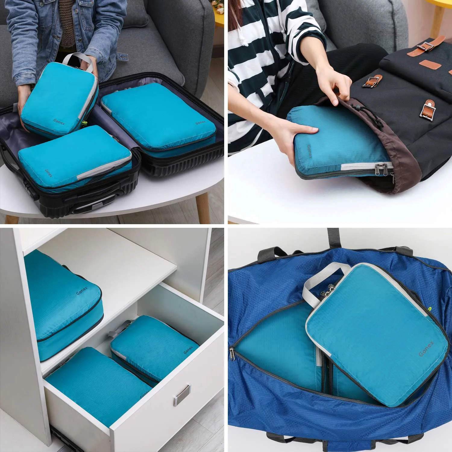 Gonex Extensible Packing Cubes 3Pcs Set