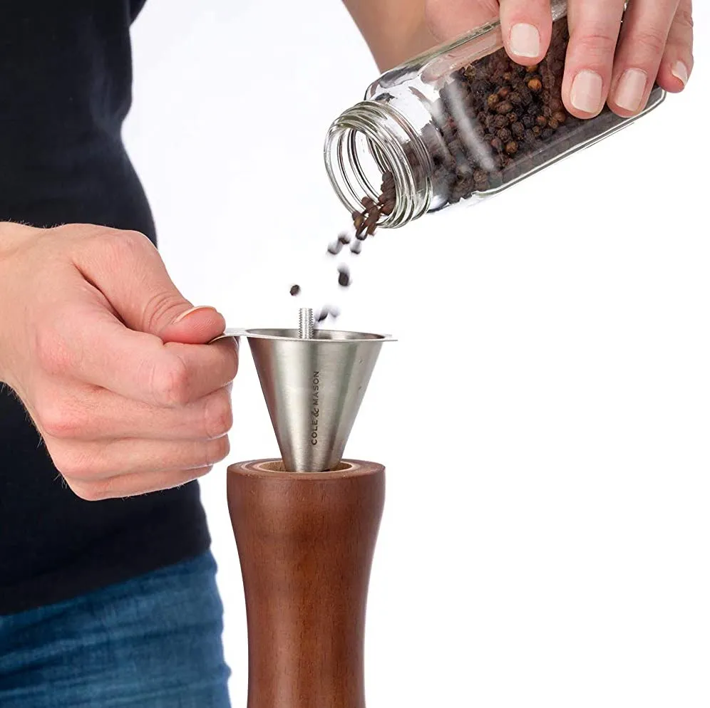 GRINDER BUNDLE: Includes Mill Set, Salt and Pepper Refills   Funnel