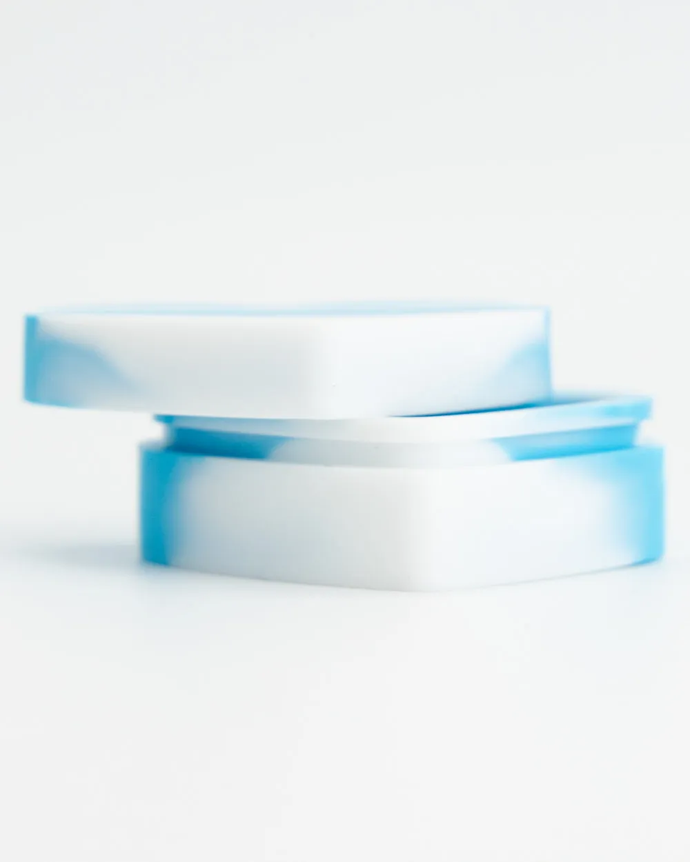 Heart Shaped Silicone Trinket Box - Blue & White