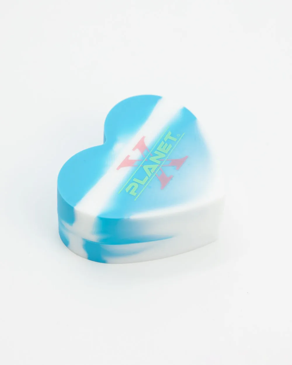 Heart Shaped Silicone Trinket Box - Blue & White