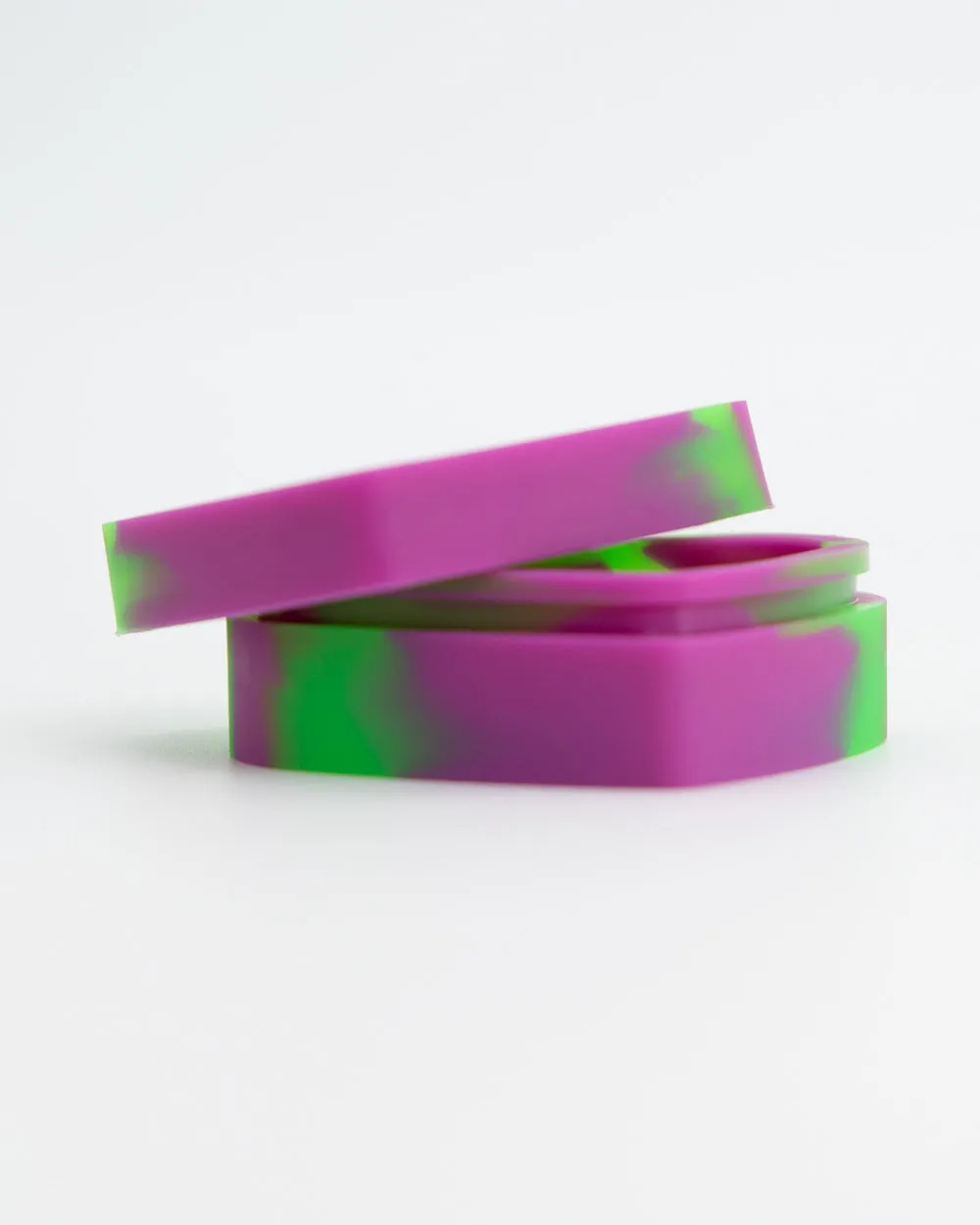 Heart Shaped Silicone Trinket Box - Purple & Green