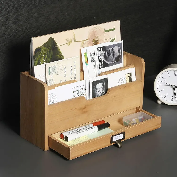 Honey Brown Wood Square Tissue Box Cover