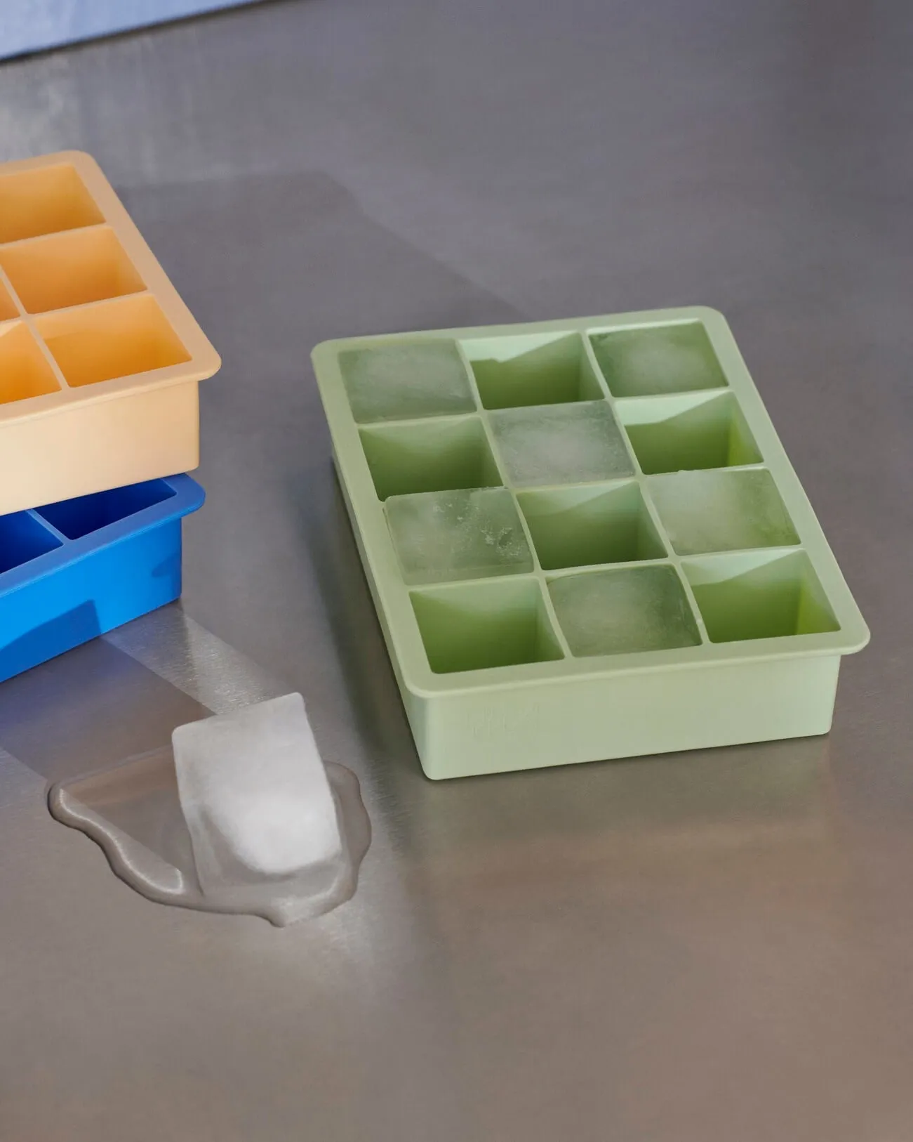 Ice Cube Tray | Mint | XL Square Cubes | by HAY