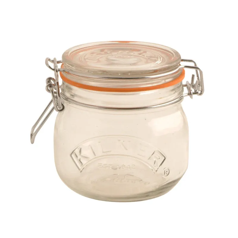 Kilner Clear Stylish Round Glass Jars | 500ml