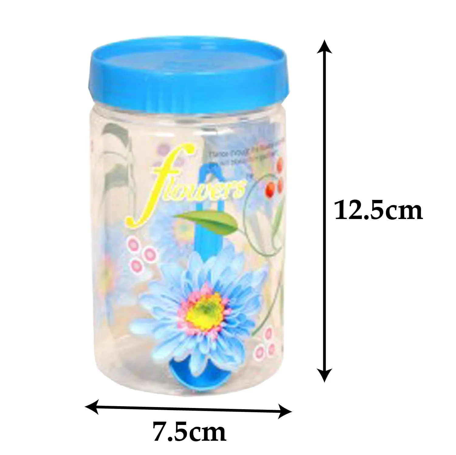 Kuber Industries 12 Piece Plastic Container Set, 500ml, Blue