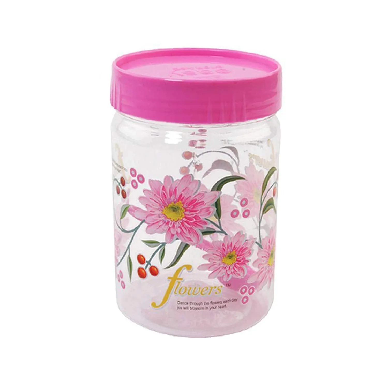 Kuber Industries 12 Piece Plastic Container Set, 500ml, Pink