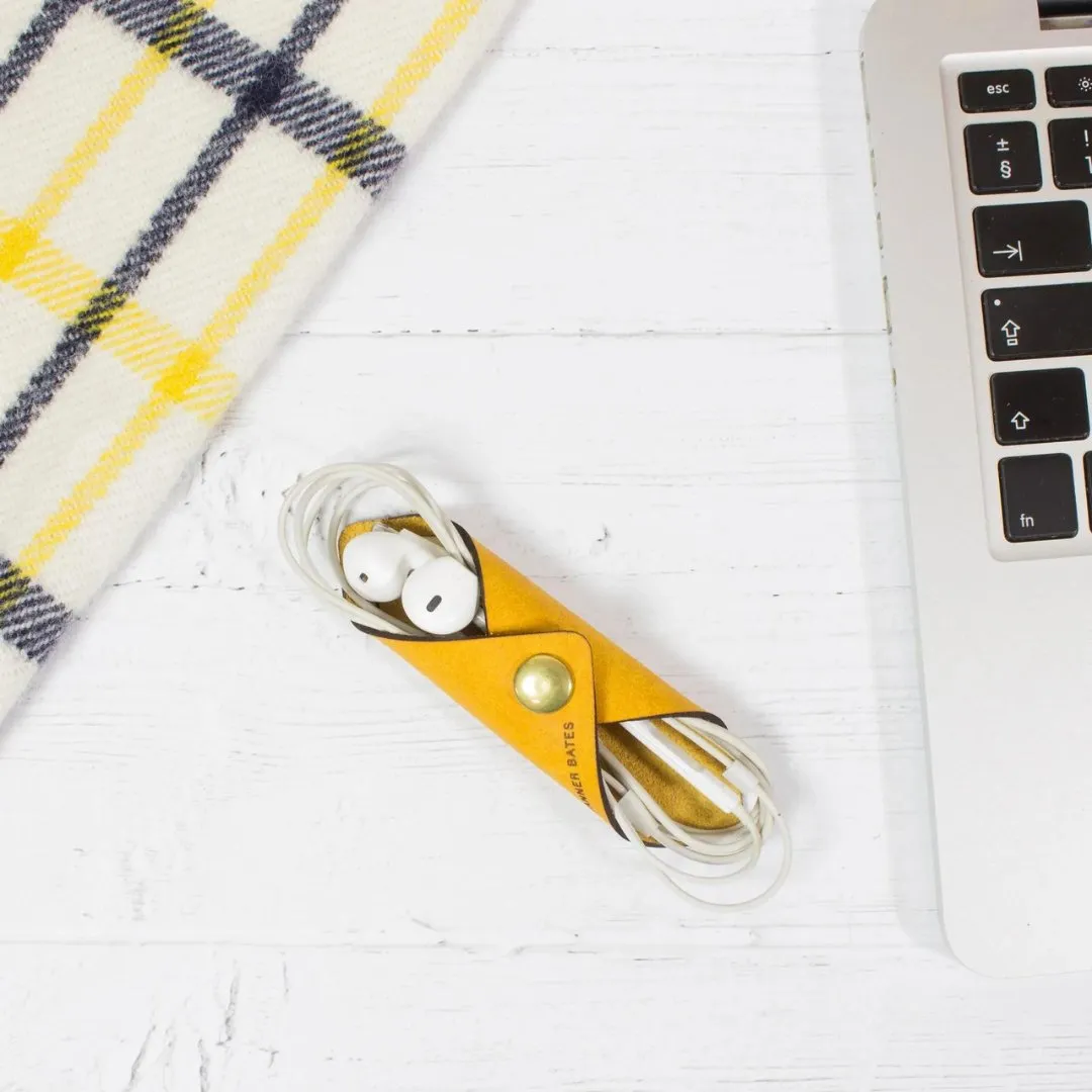 Leather Cable Tidy, Set of 2