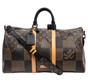 Louis Vuitton NEW LV x NIGO Virgil Abloh Keepall Bandouliere 50 Brown Bag
