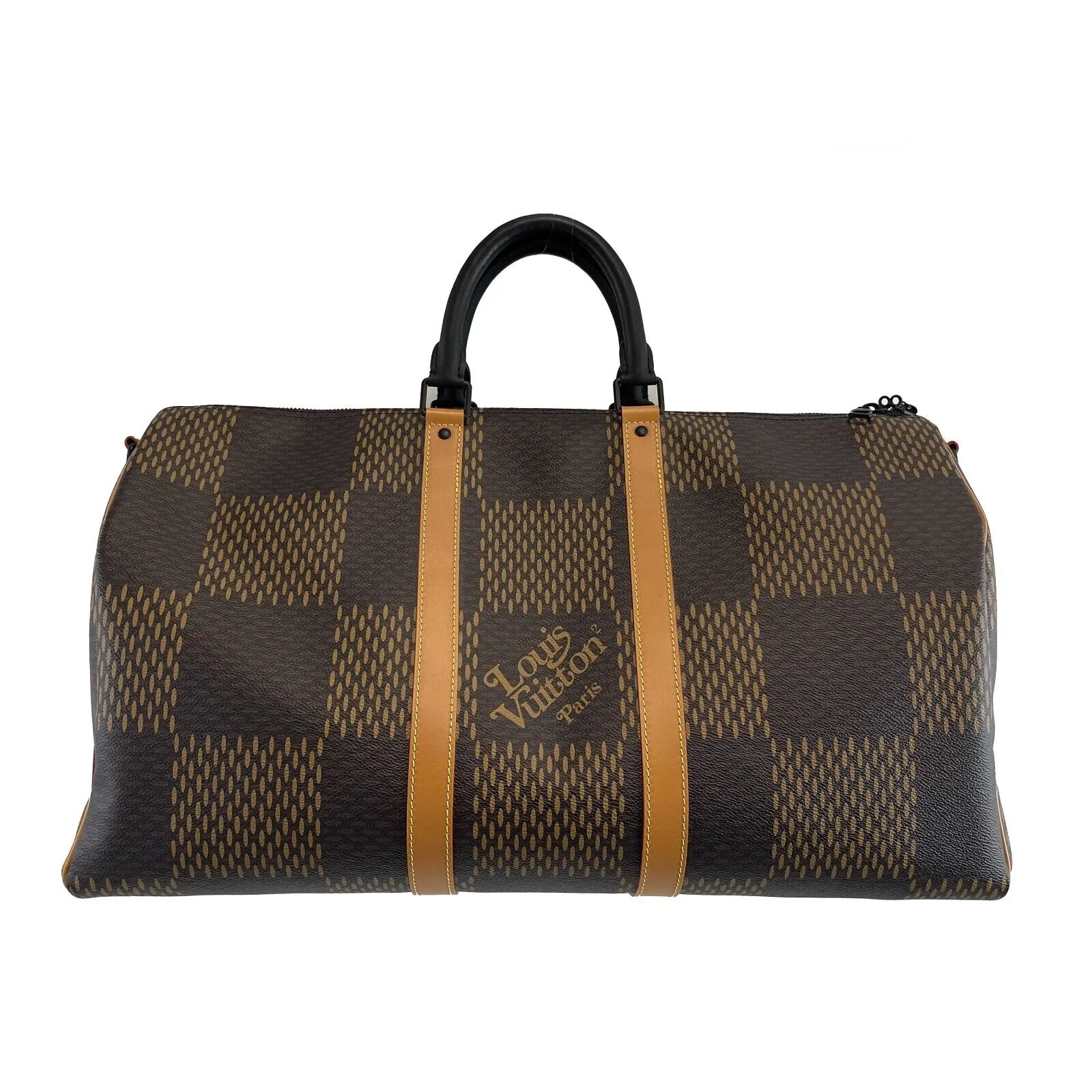 Louis Vuitton NEW LV x NIGO Virgil Abloh Keepall Bandouliere 50 Brown Bag