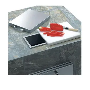 Lynx 8.25" Countertop Trash Chute w/ Cutting Board & Cover