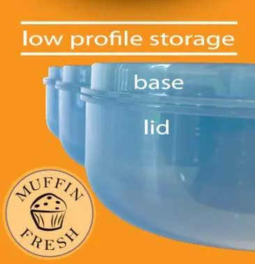 Muffin Fresh Container - Fresh Muffins Keeper & Airtight Storage