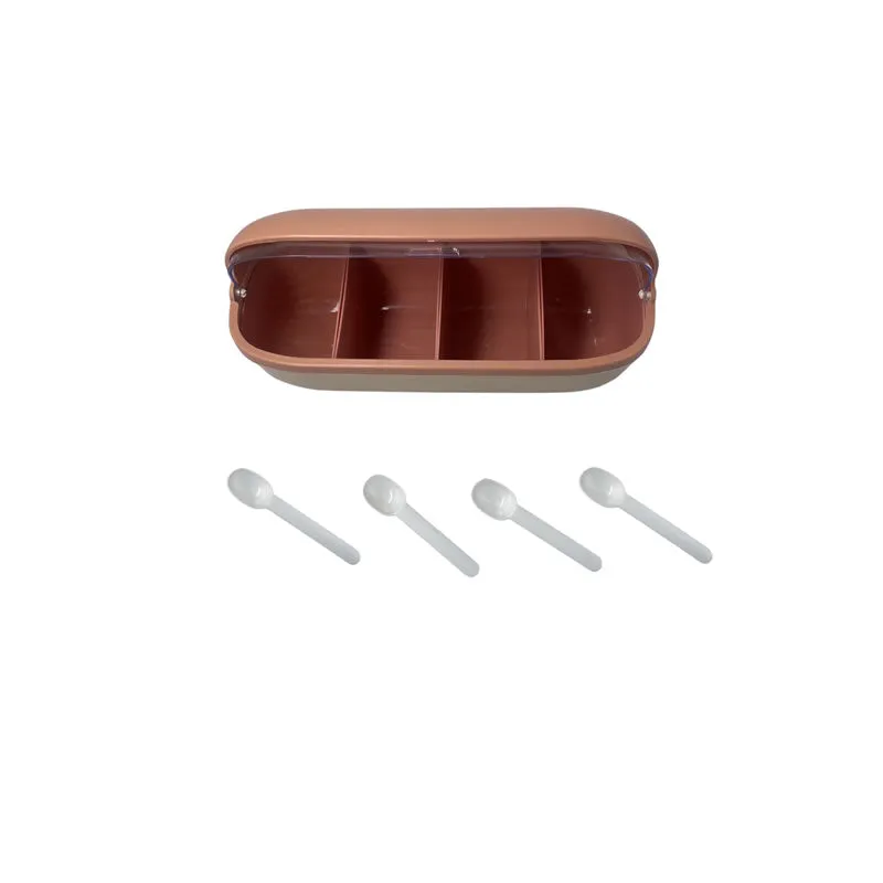 Nordic Style Seasoning Jar Set With Scoops Ib-84