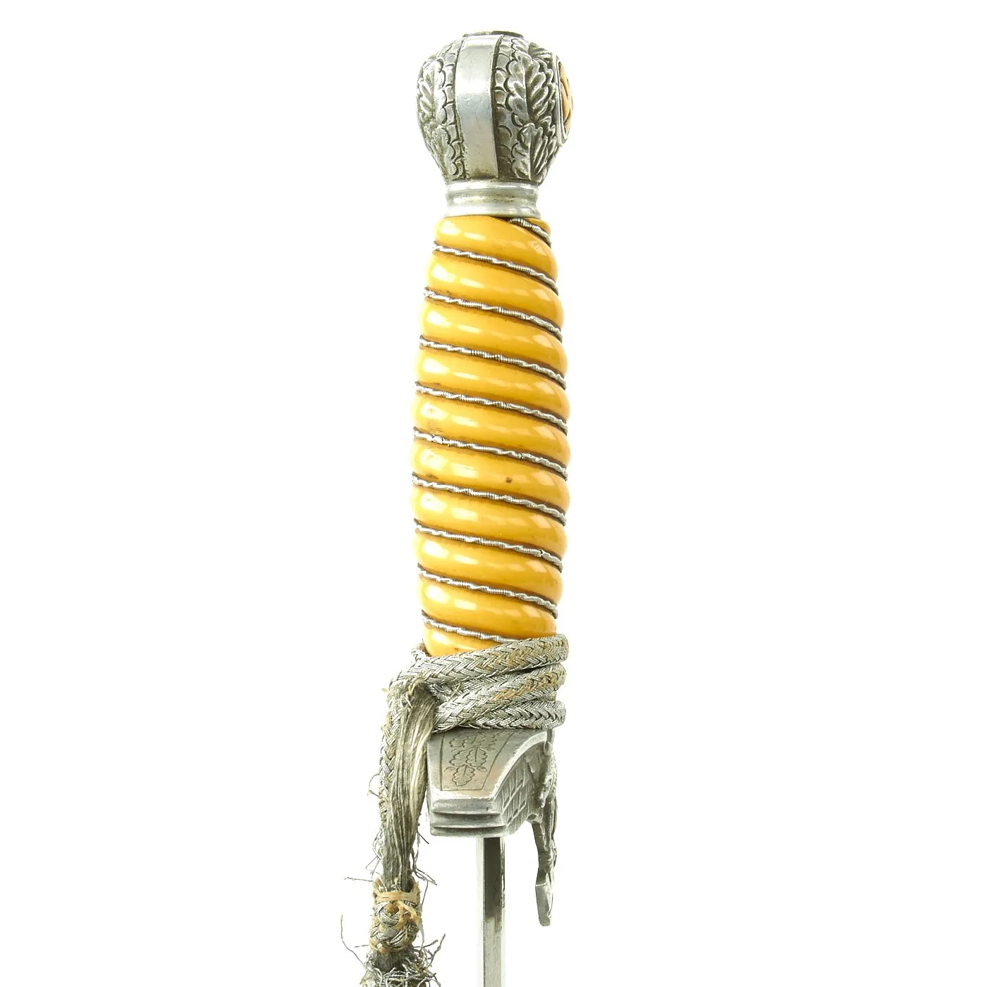 Original WWII German 2nd Model Luftwaffe Dagger by Carl Eickhorn with Belt Hanger and Portepee