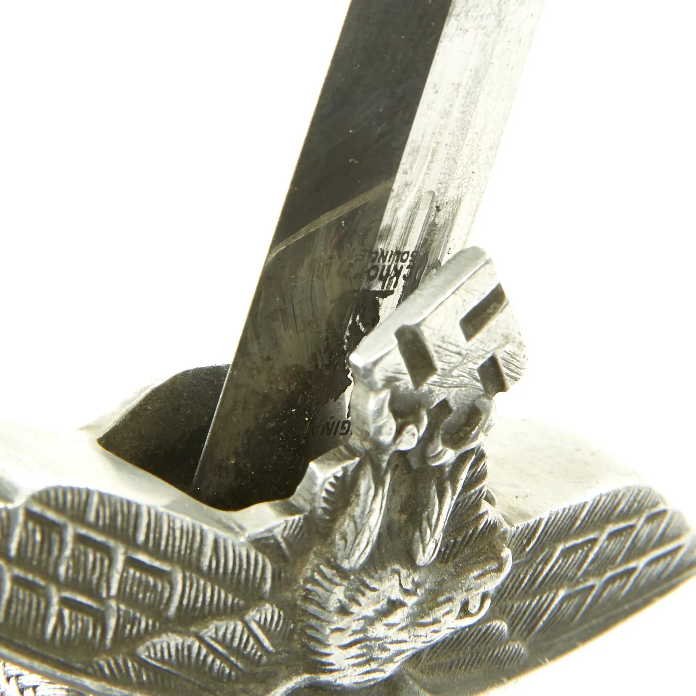 Original WWII German 2nd Model Luftwaffe Dagger by Carl Eickhorn with Belt Hanger and Portepee