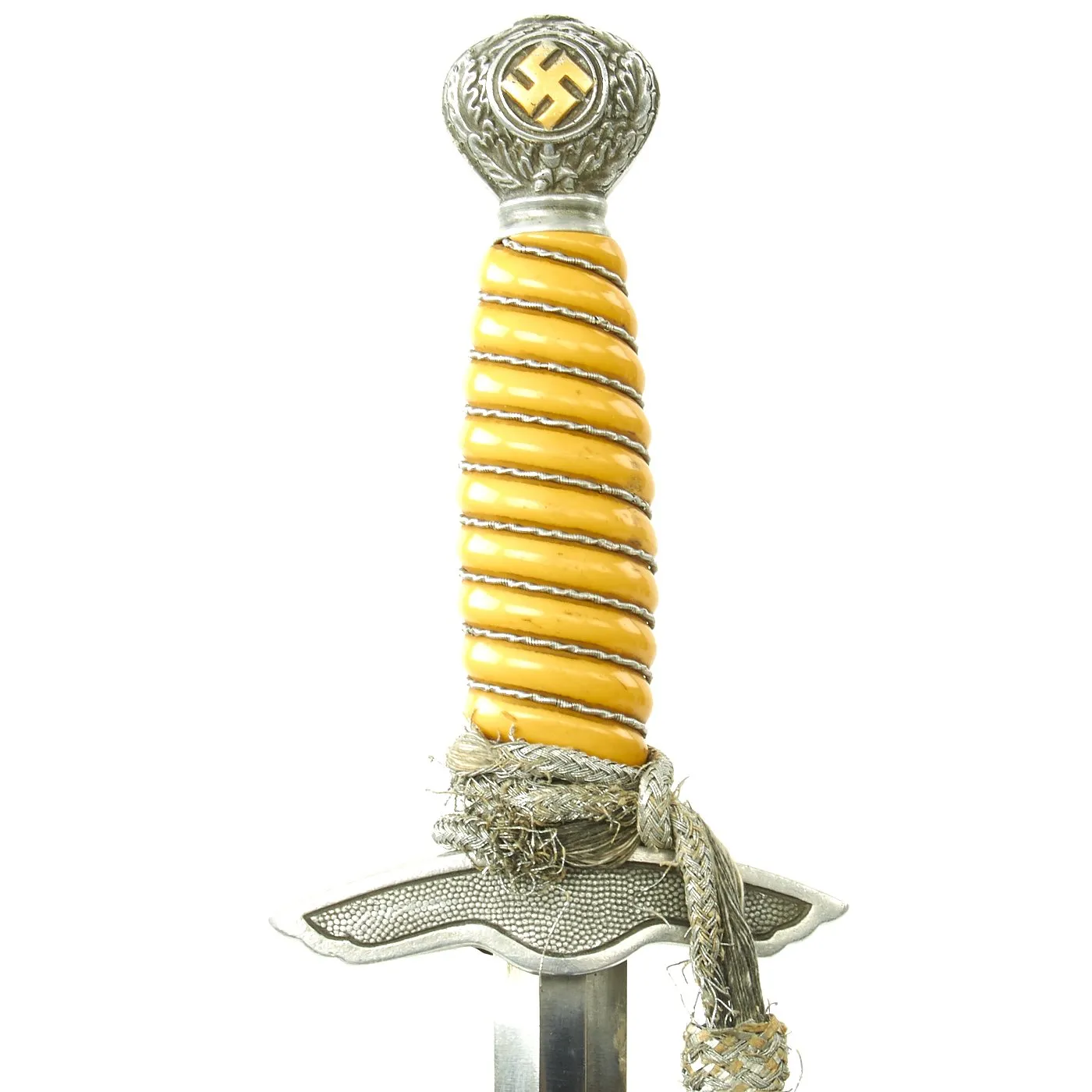 Original WWII German 2nd Model Luftwaffe Dagger by Carl Eickhorn with Belt Hanger and Portepee