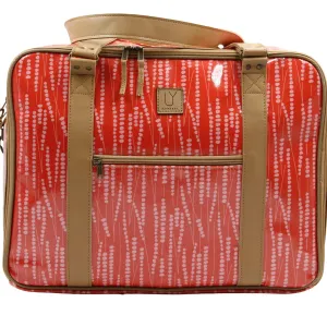 Overnight Bag with Leather Handles - Reed Pink