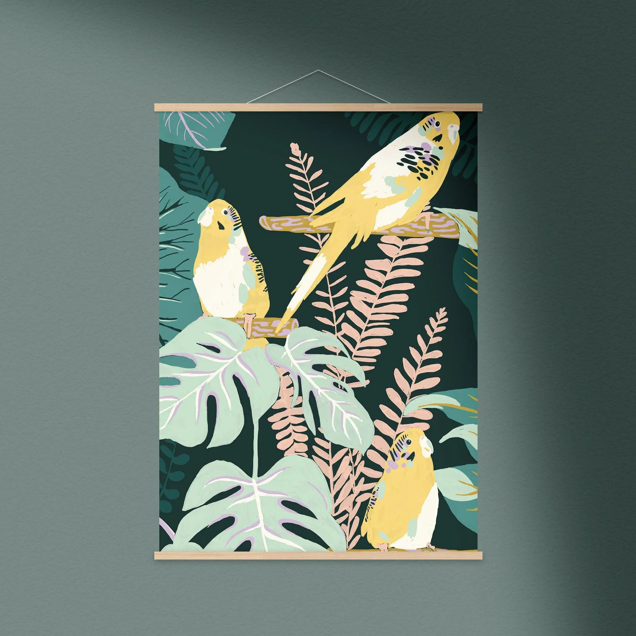 Paint By Numbers Kit (Budgies)