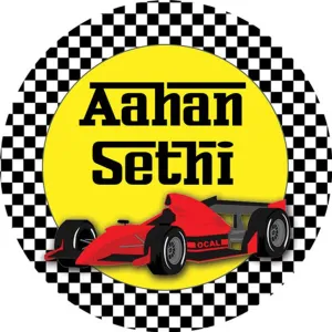 Personalised Waterproof Stickers - Ferrari, Set of 28