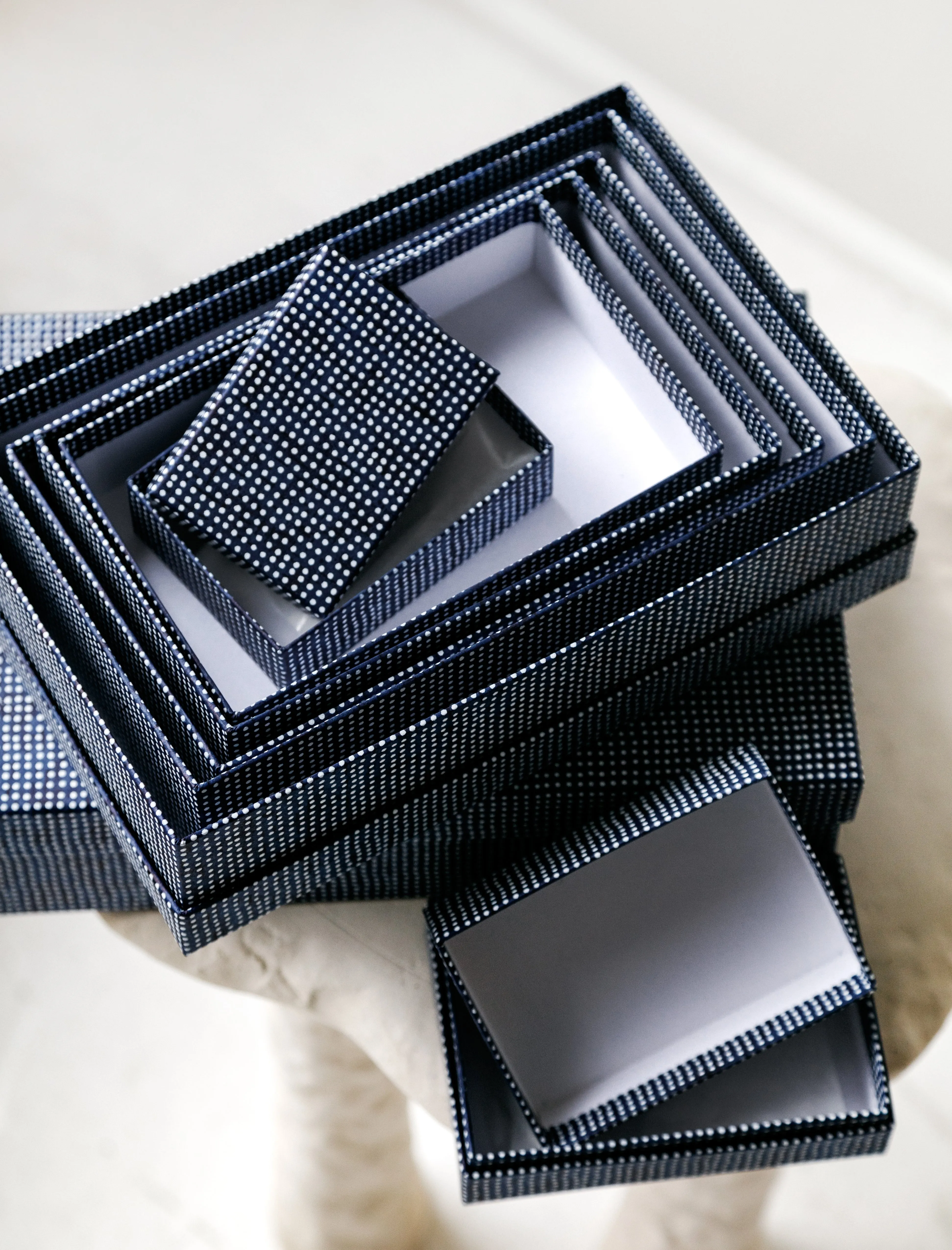 Set of Boxes Chiyogami Pin Dots