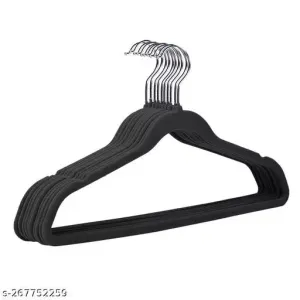 Simplify Black Velvet Hangers 10pc