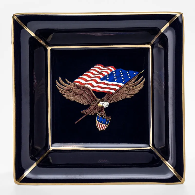 Star Spangled Banner Square Trinket Tray
