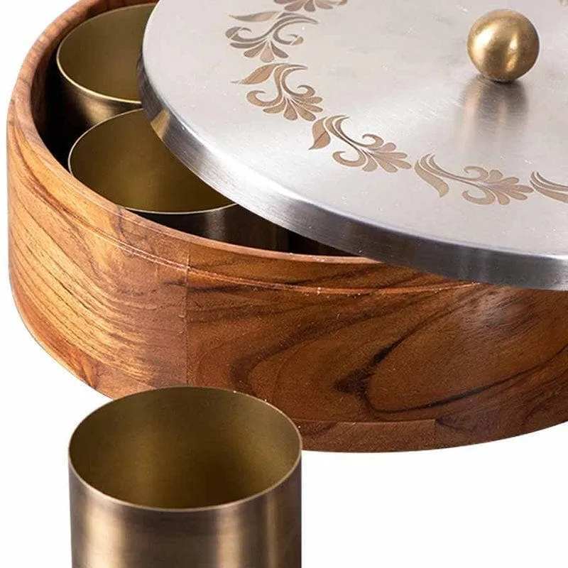 Teaky Masala Box - Silver