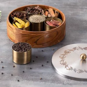Teaky Masala Box - Silver