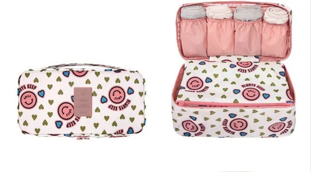 Travel Lingerie Organizer & Makeup Bag